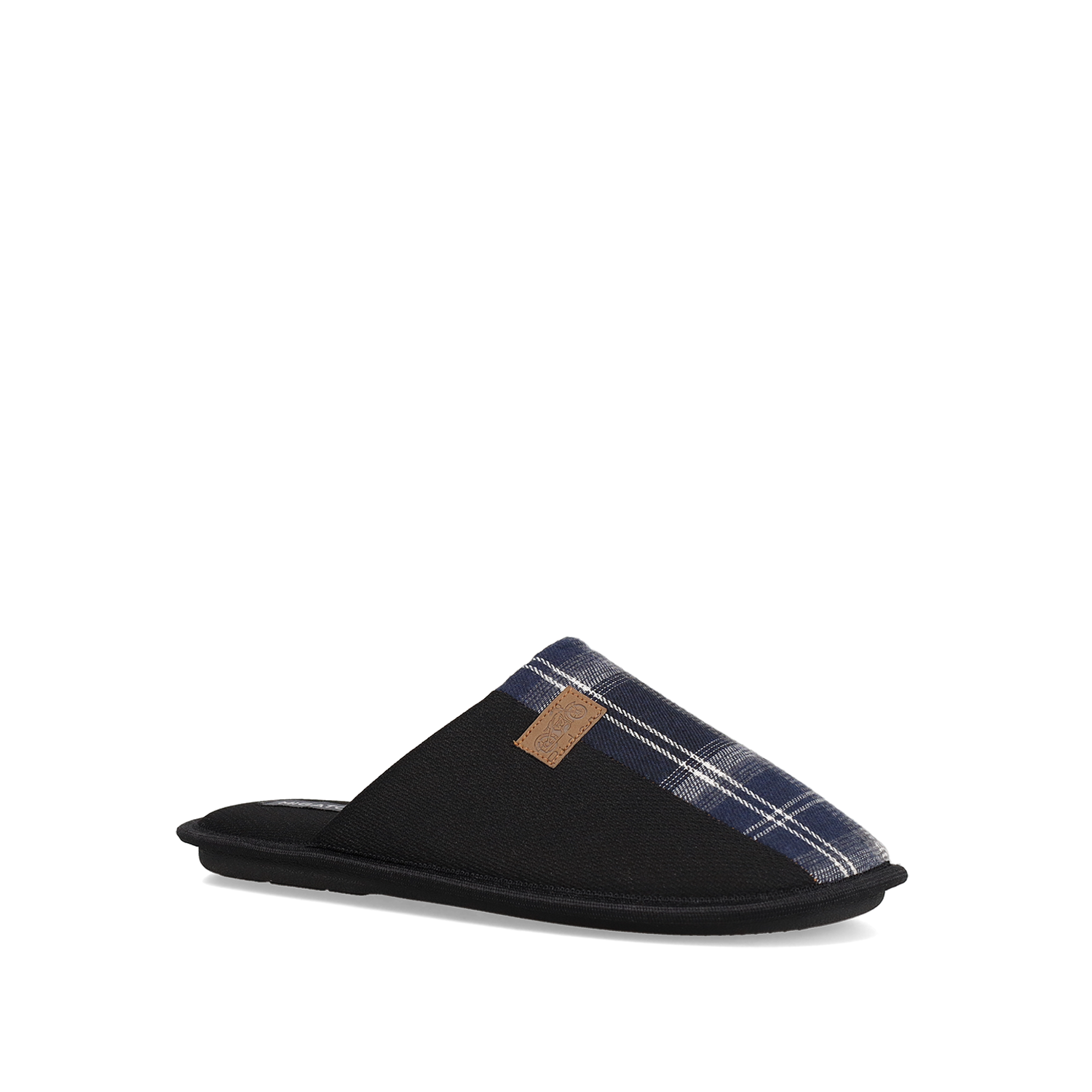 Μαύρη ανδρική παντόφλα φωτογραφία