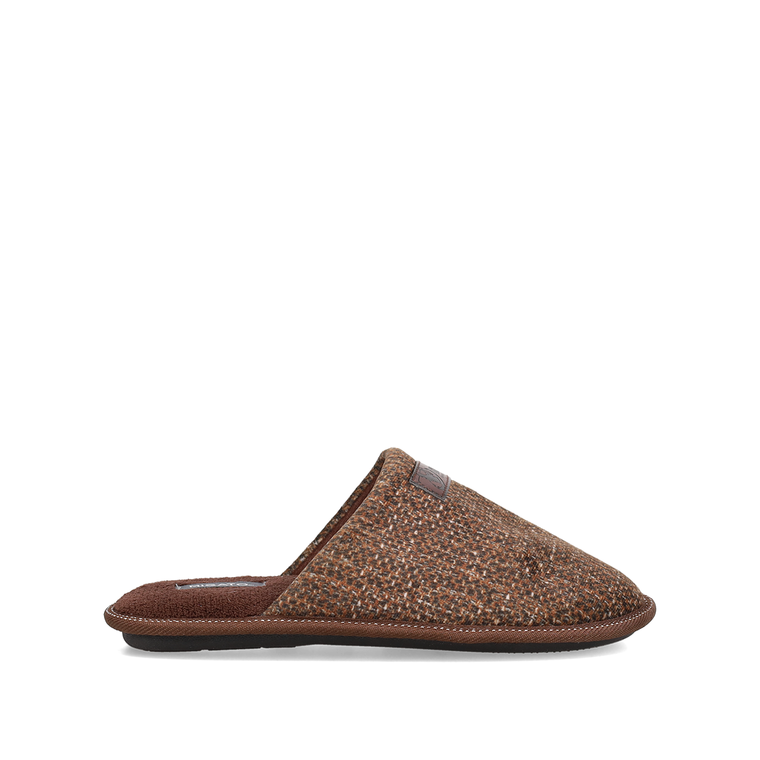 Καφέ ανδρική παντόφλα