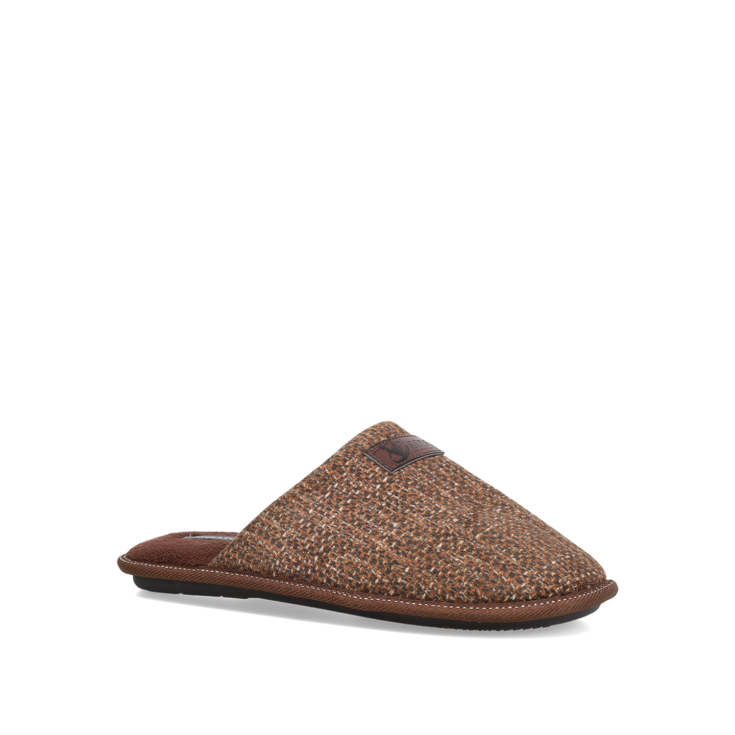 Καφέ ανδρική παντόφλα φωτογραφία