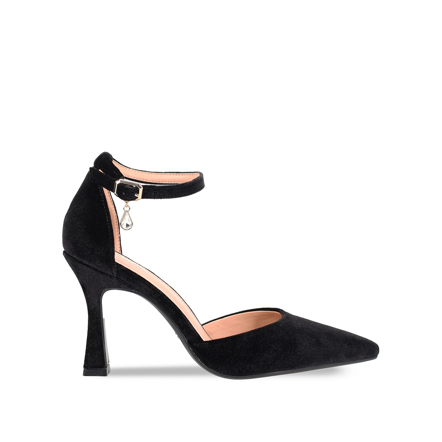 Μαύρη βελούδινη γόβα