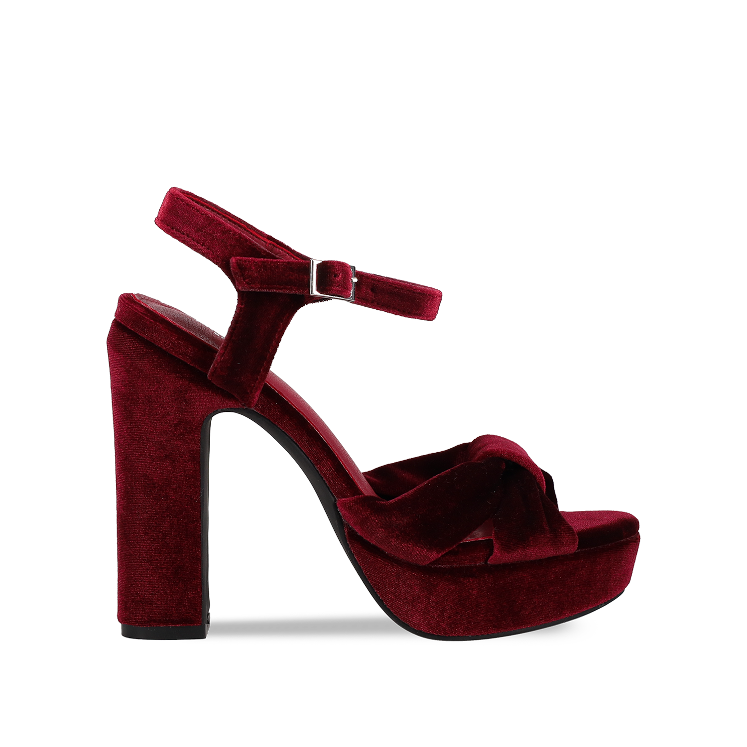 Μπορντώ βελούδινο πέδιλο