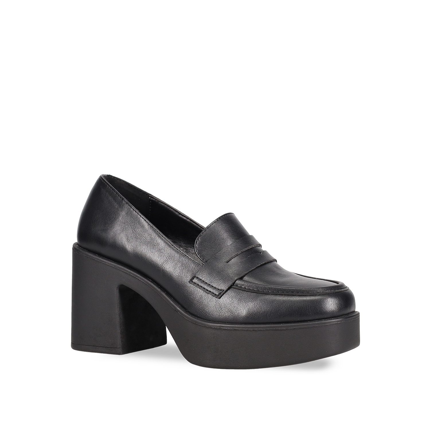 Μαύρο chunky loafer φωτογραφία