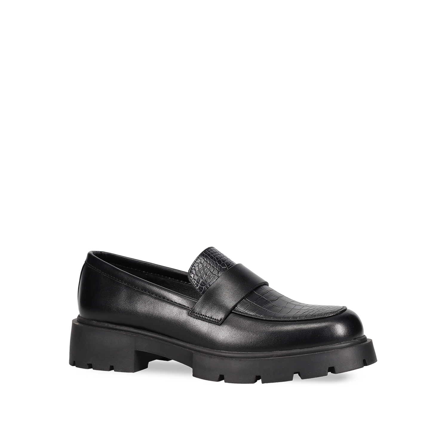 Μαύρο chunky loafer φωτογραφία