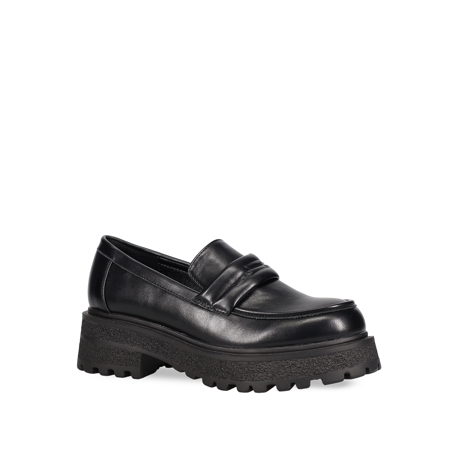 Μαύρο chunky loafer φωτογραφία