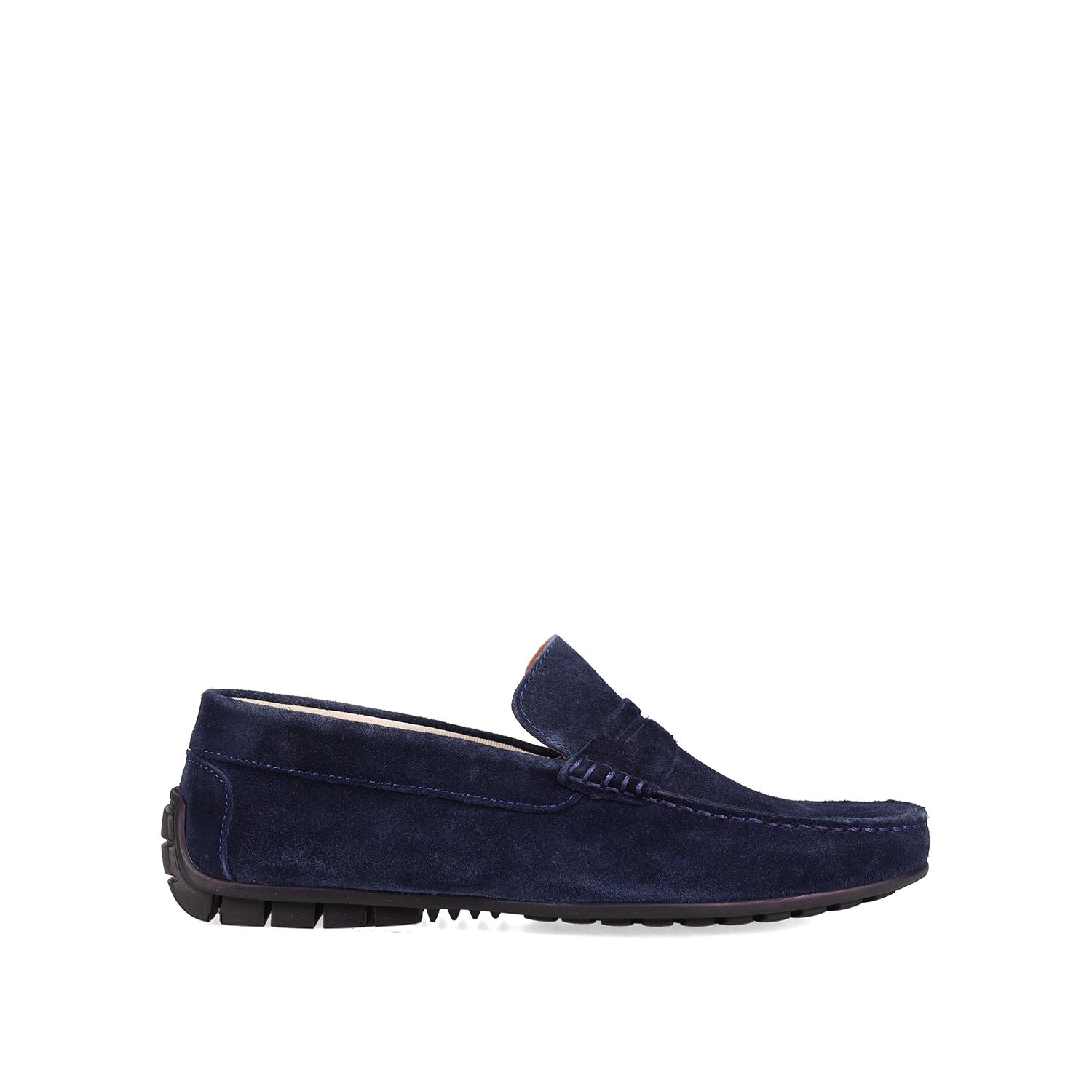 MIGATO Σκούρο μπλε δερμάτινο ανδρικό loafer