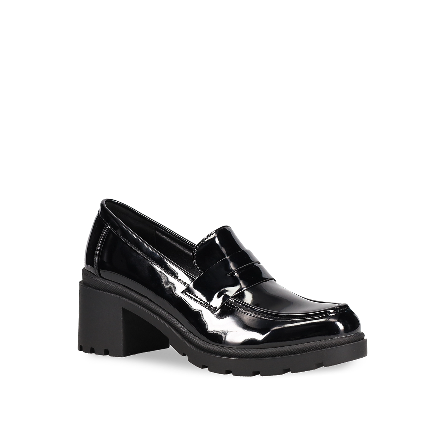 Μαύρο loafer λουστρίνι φωτογραφία