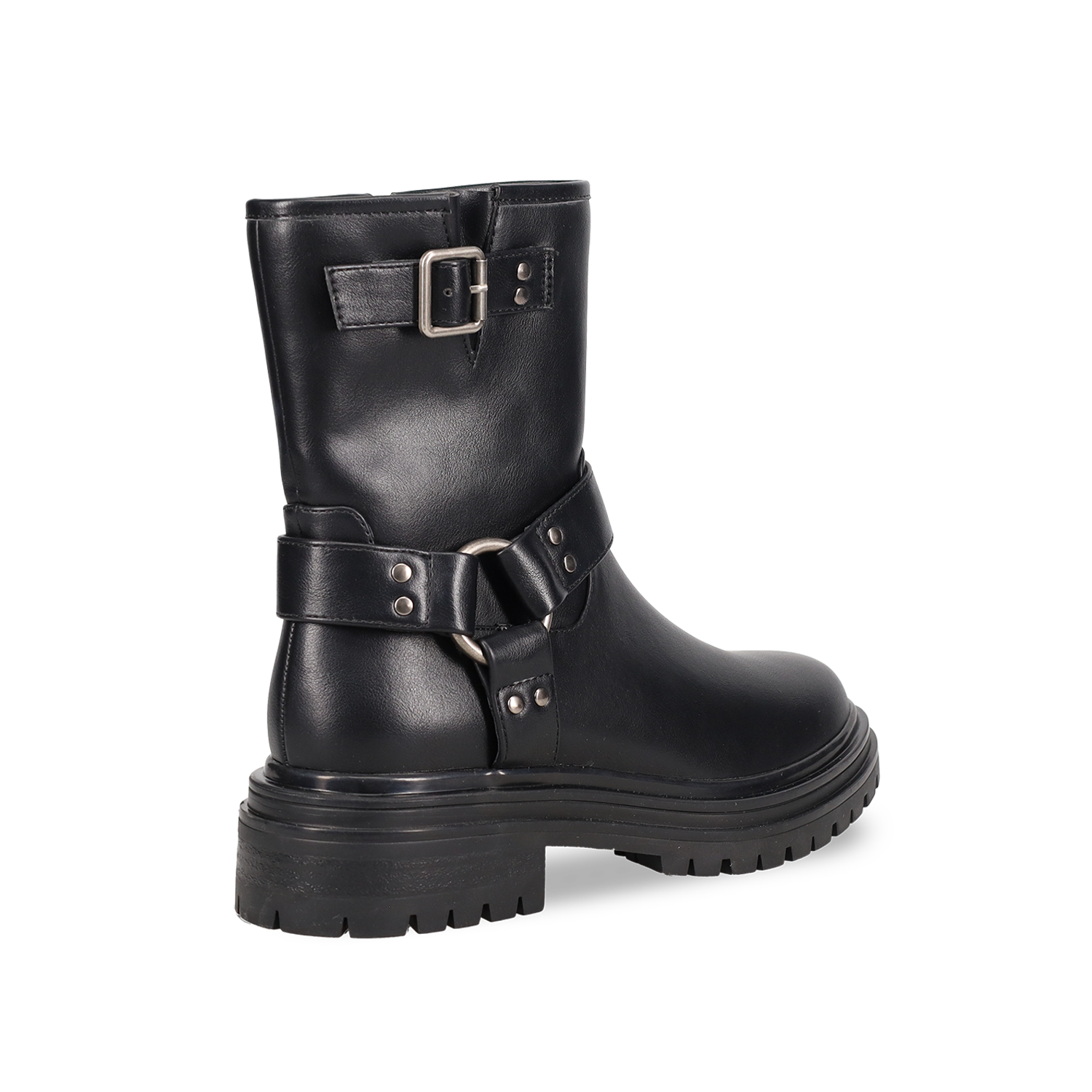 Μαύρο μποτάκι biker φωτογραφία