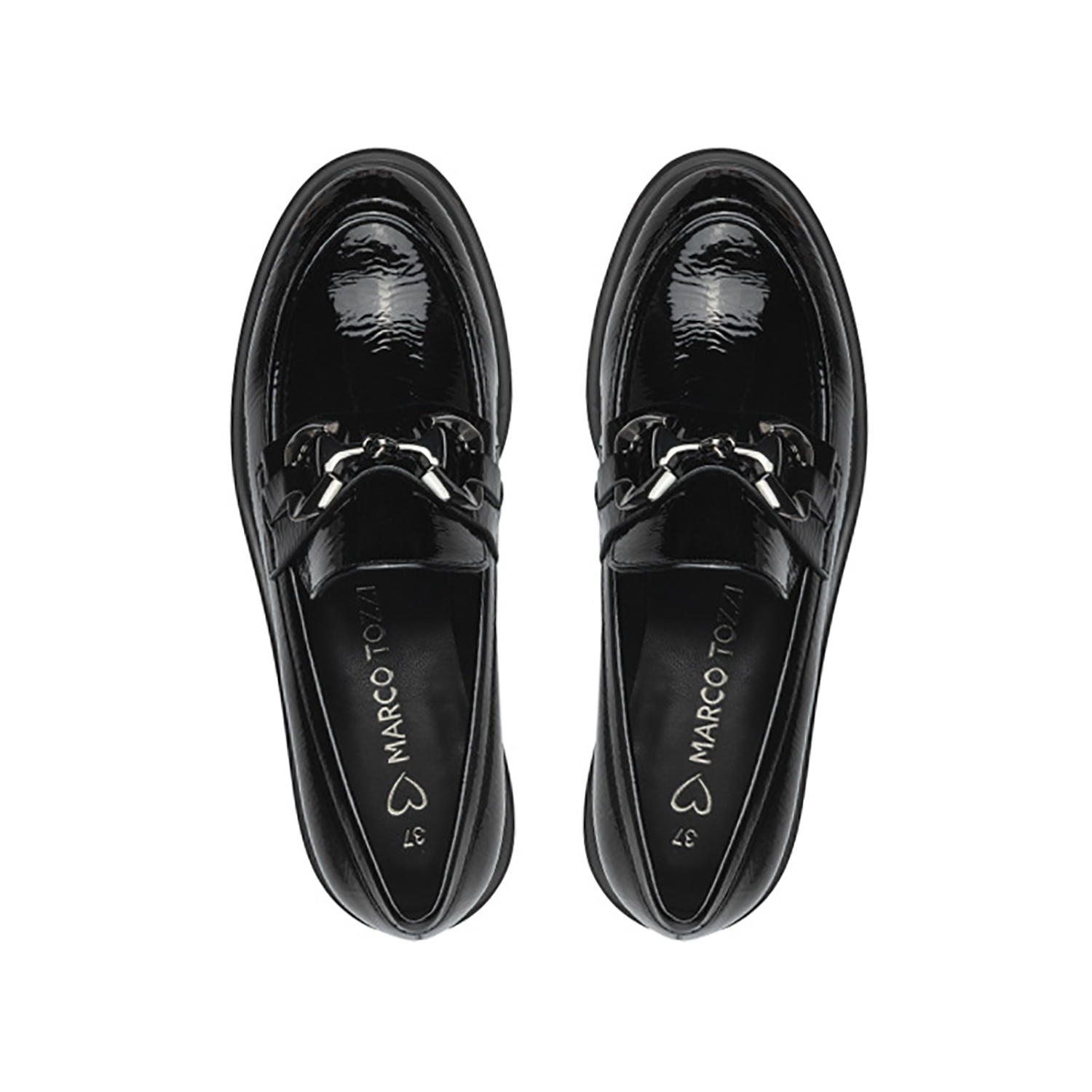 Μαύρο loafer λουστρίνι φωτογραφία