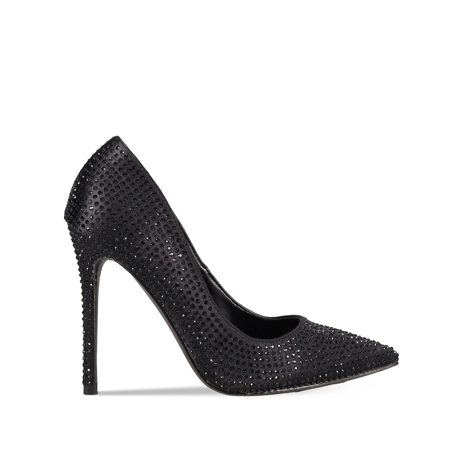 Μαύρη γόβα με στρας