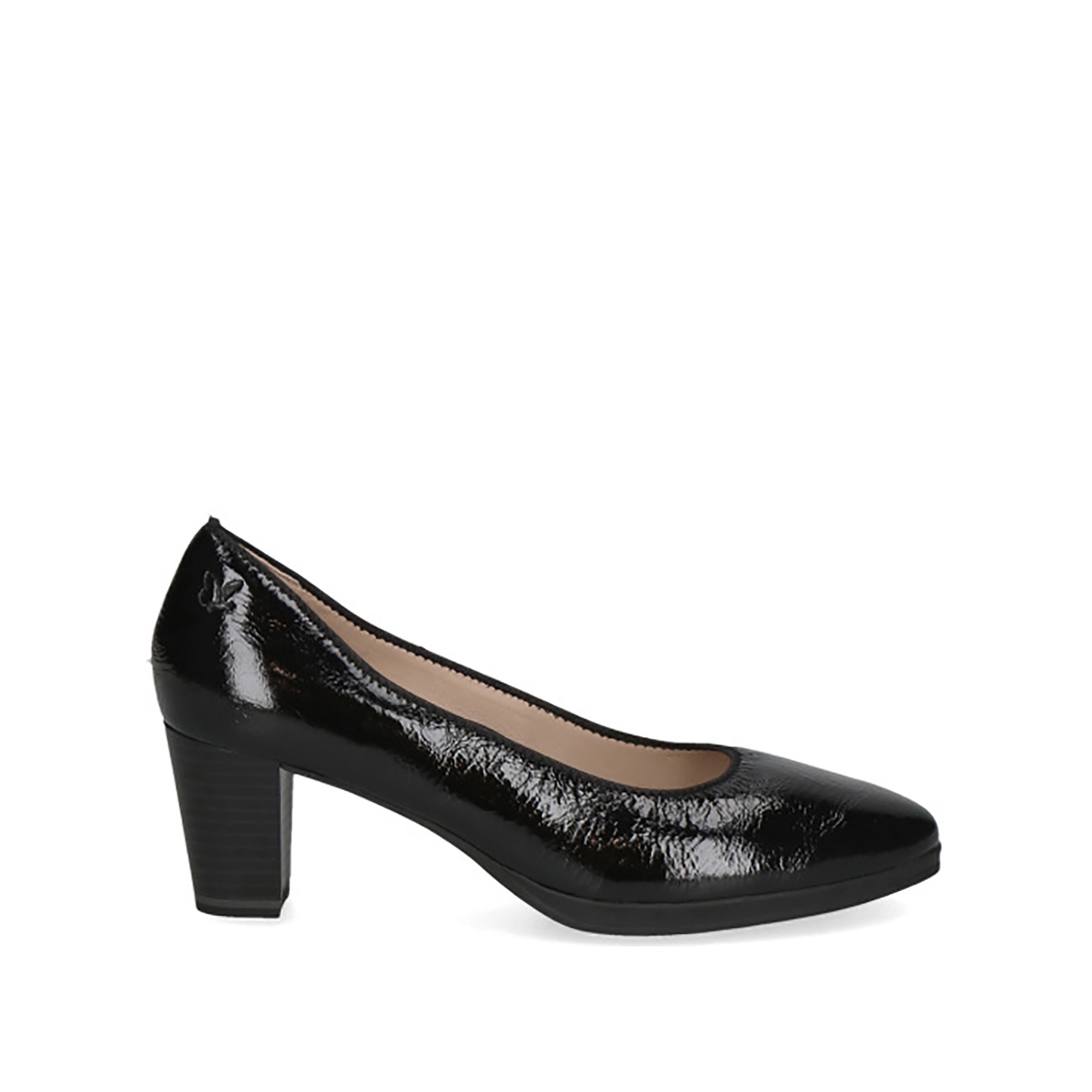 Μαύρη δερμάτινη γόβα