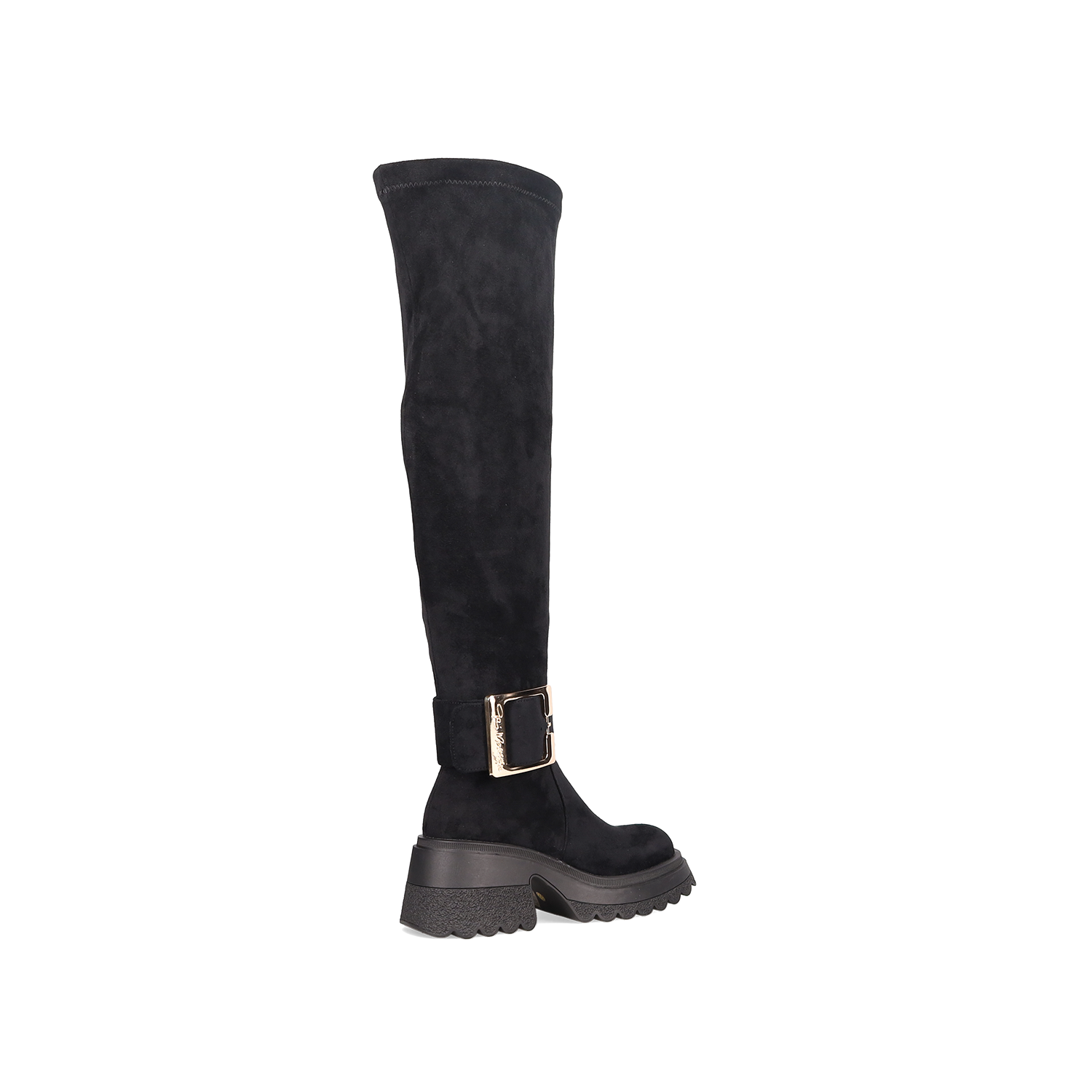 Μαύρη μπότα πάνω από το γόνατο φωτογραφία