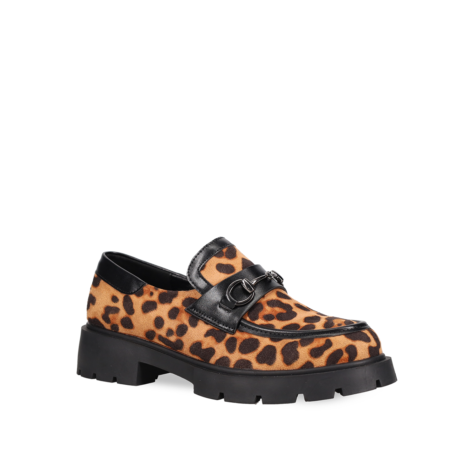 Λεοπάρ chunky loafer φωτογραφία