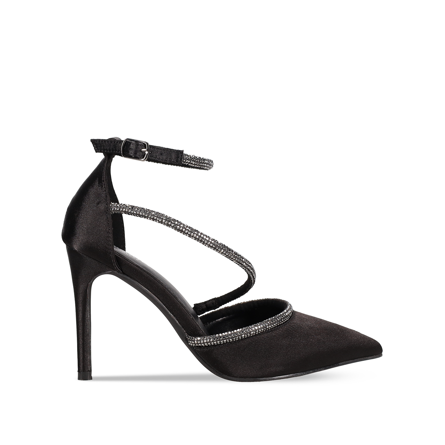 Μαύρη σατέν γόβα