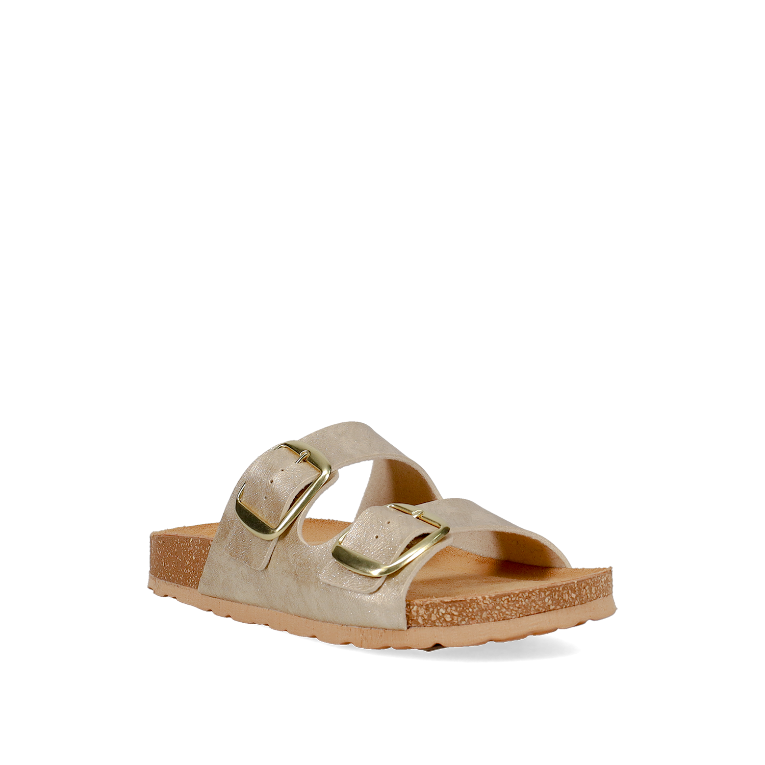 Χρυσό footbed σανδάλι
