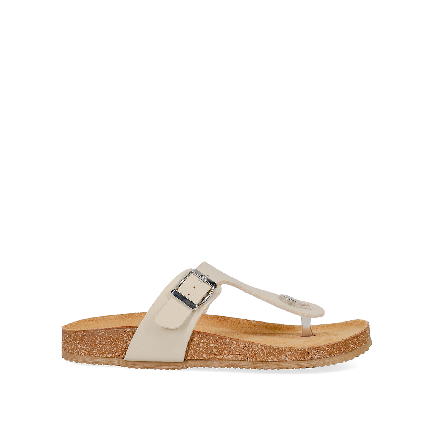 Μπεζ footbed σανδάλι