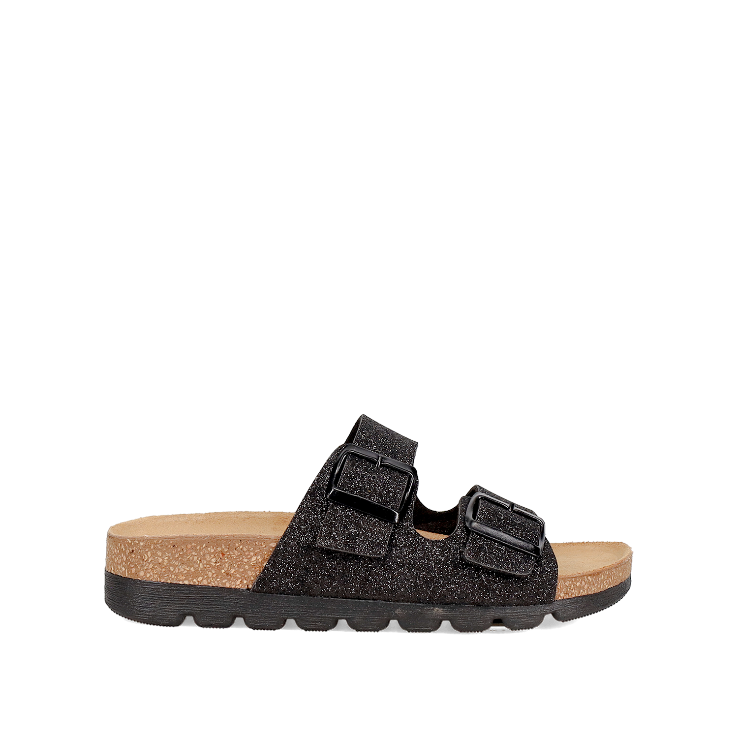 Μαύρο footbed σανδάλι