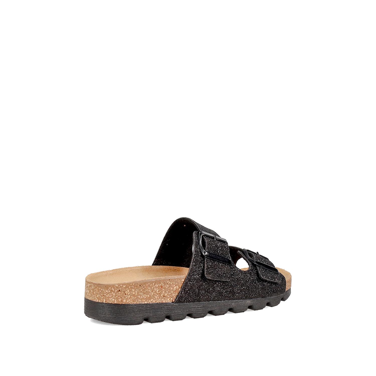 EASY WALK Μαύρο footbed σανδάλι - 3