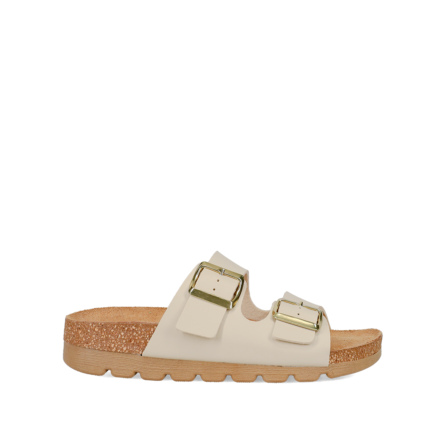 Μπεζ footbed σανδάλι