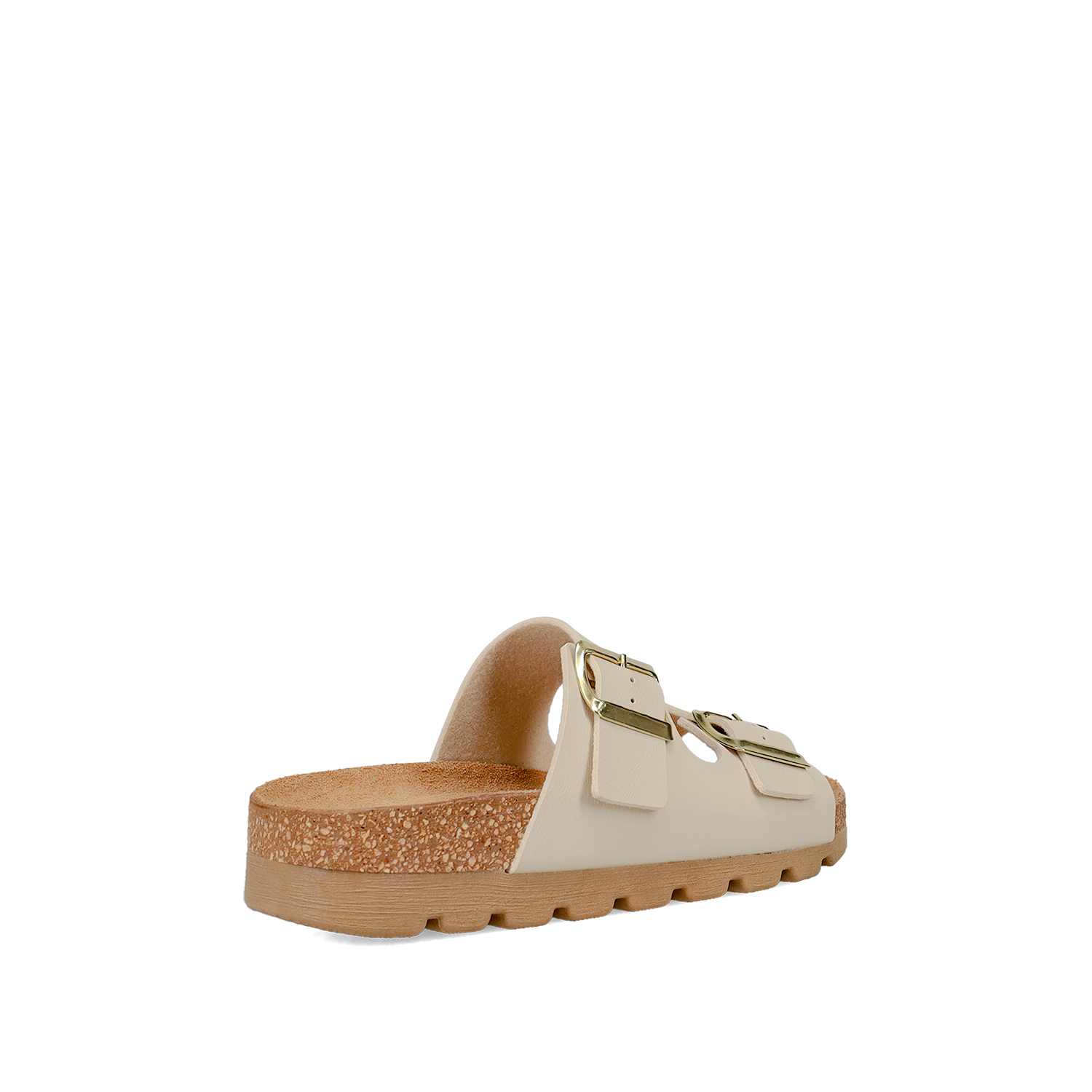 Μπεζ footbed σανδάλι φωτογραφία