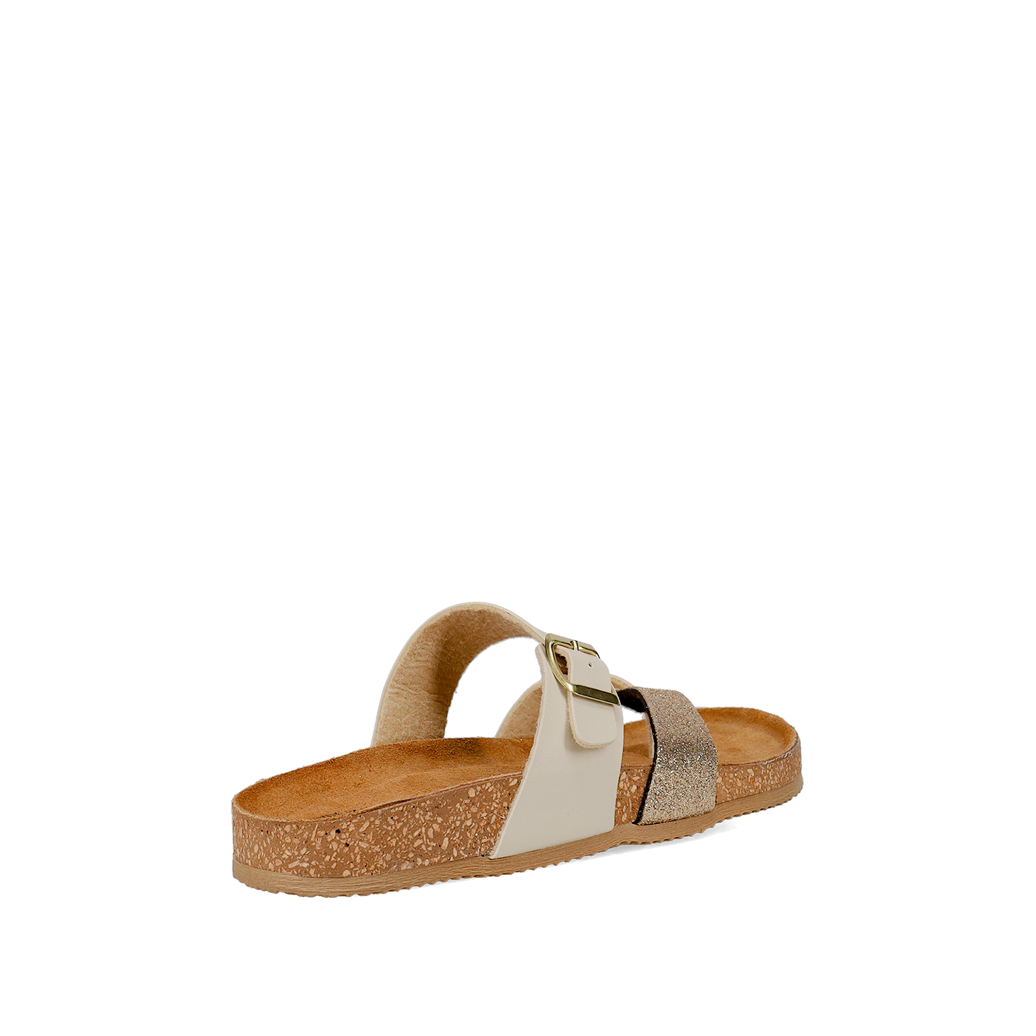 EASY WALK Μπεζ footbded σανδάλι - 3
