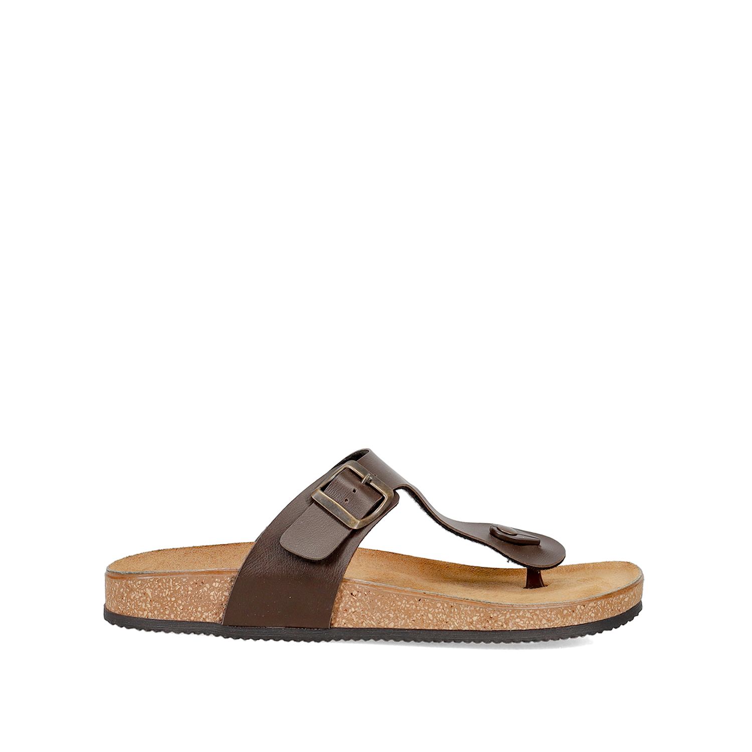 EASY WALK Καφέ ανδρικό footbed σανδάλι