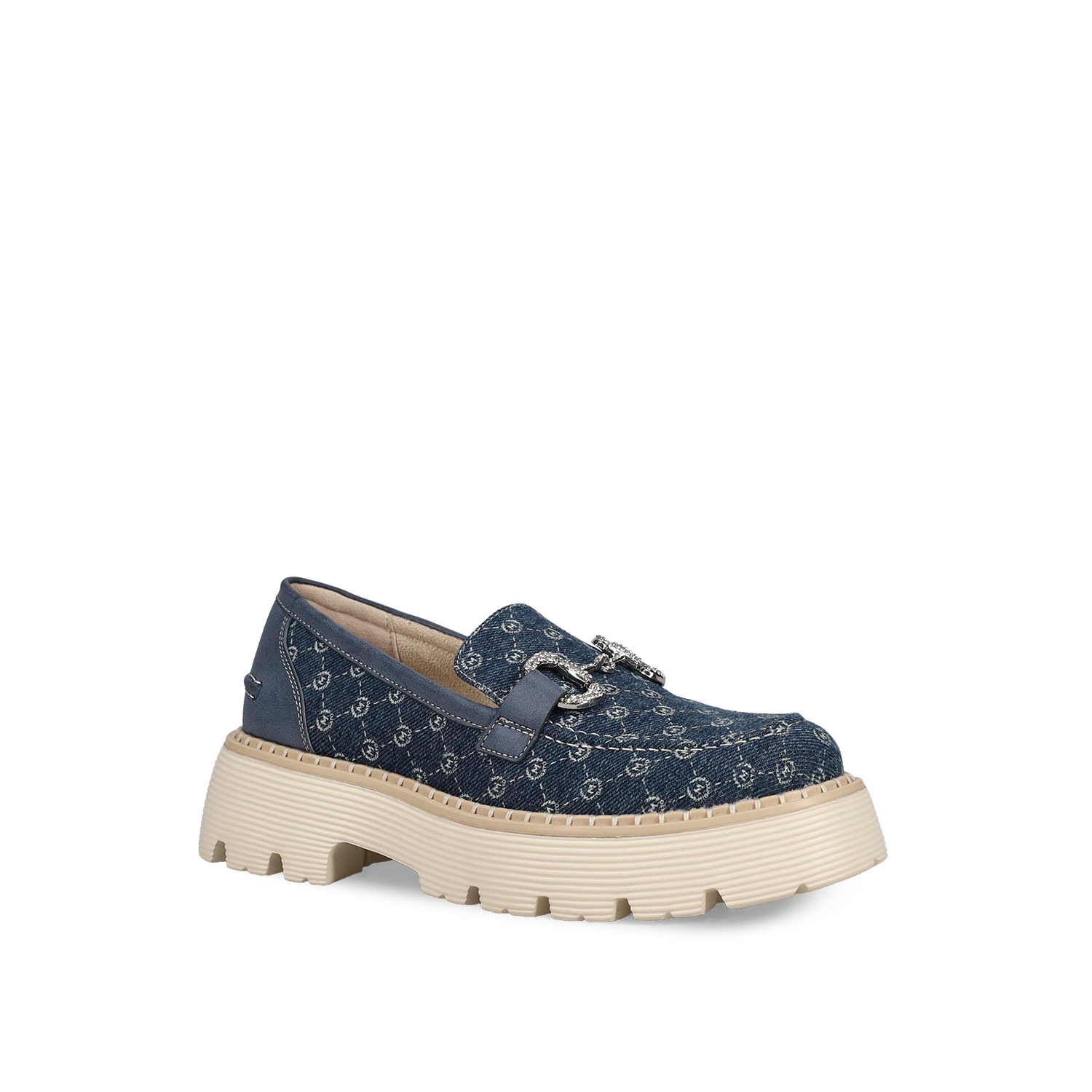 Μπλε denim chunky loafer