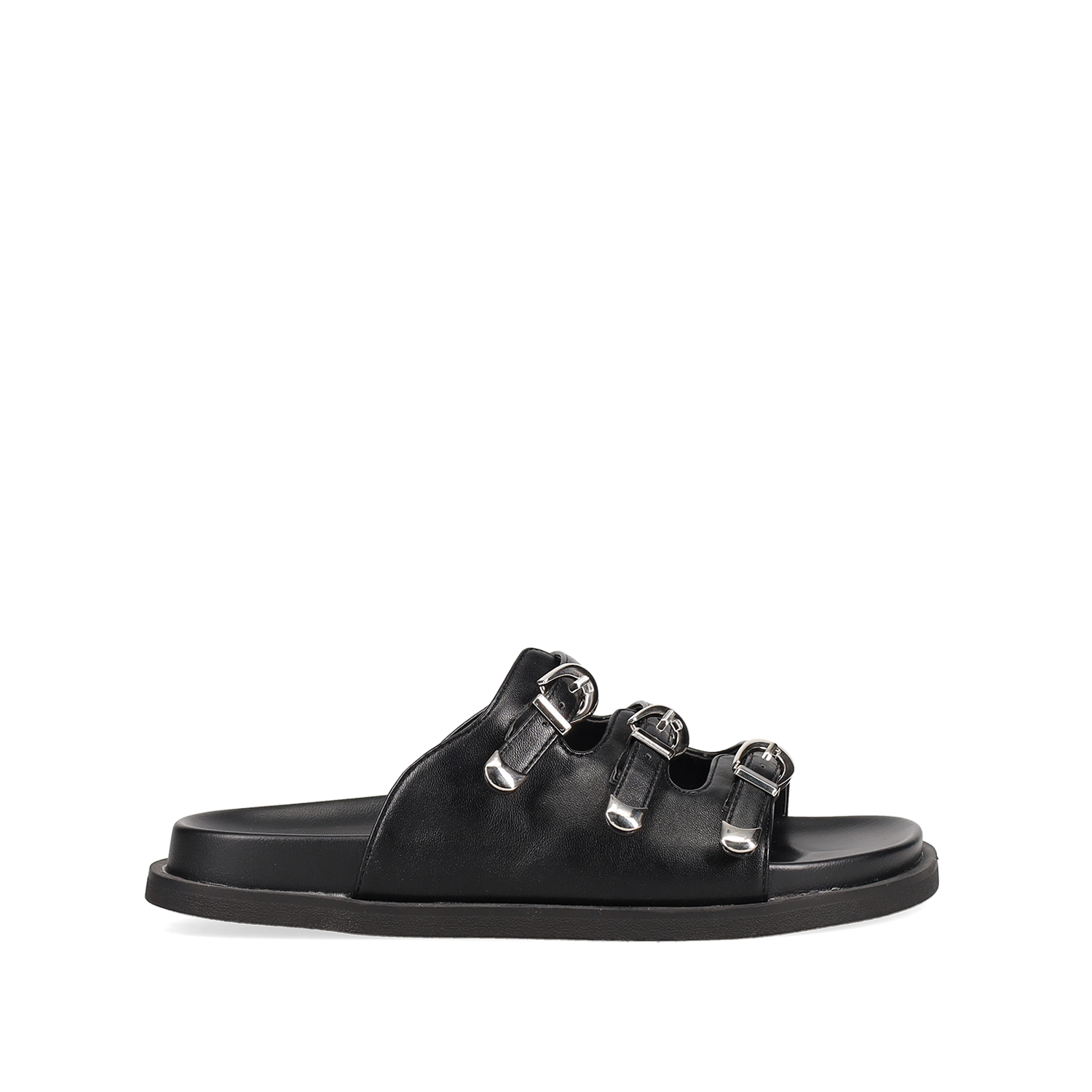 Μαύρο footbed σανδάλι