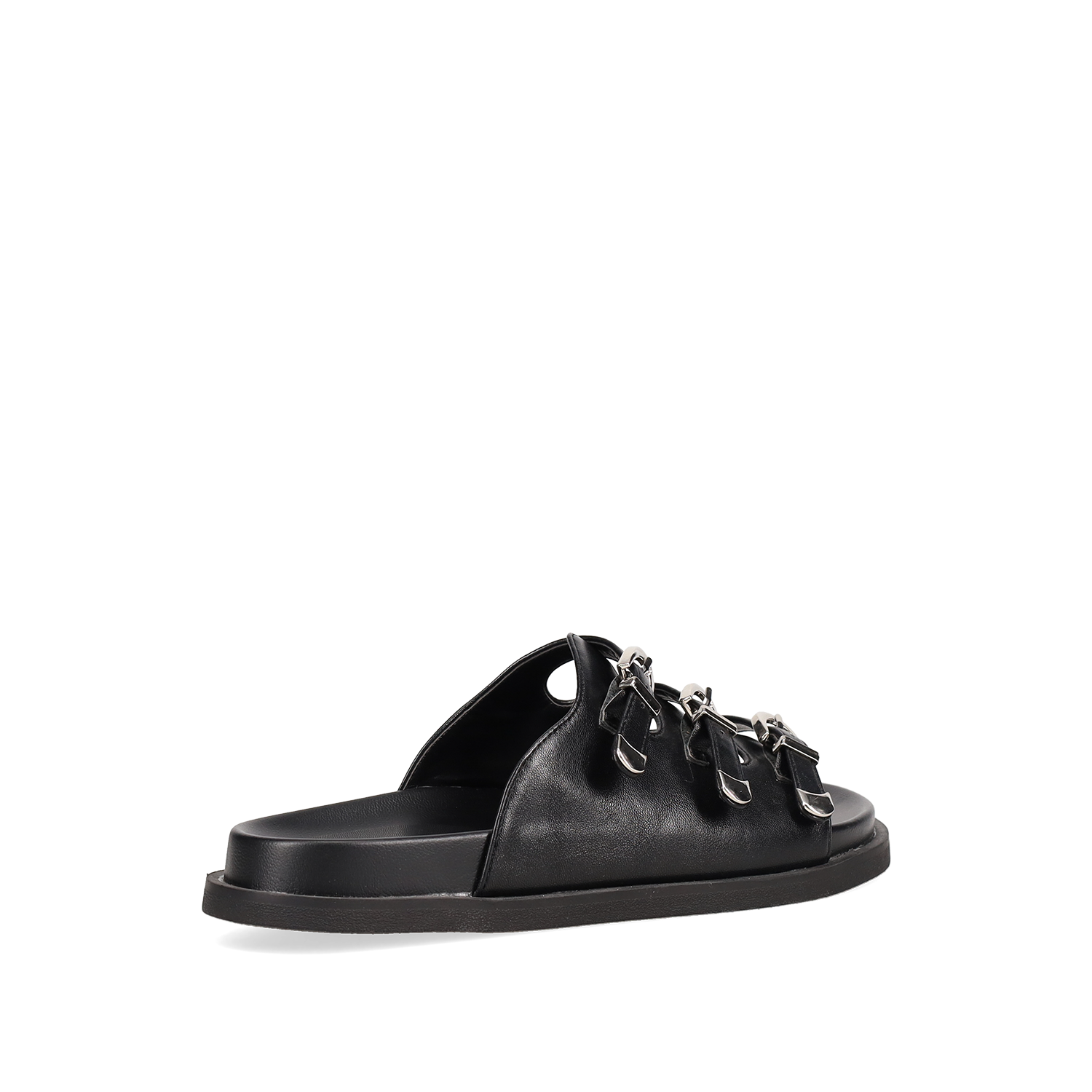  Μαύρο footbed σανδάλι - 3