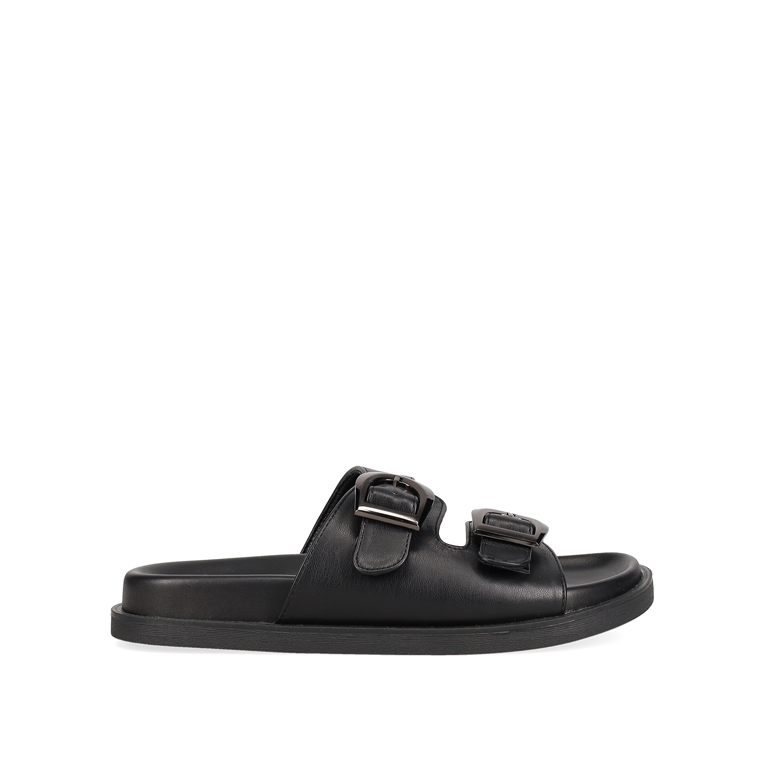 Μαύρο footbed σανδάλι