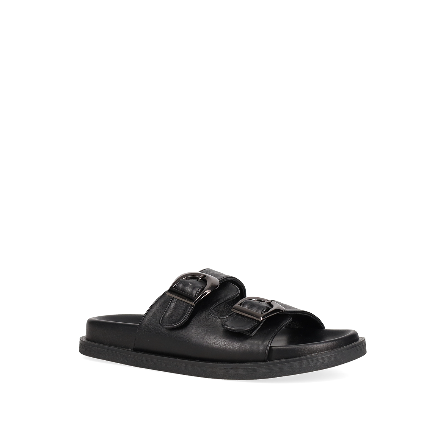 Μαύρο footbed σανδάλι