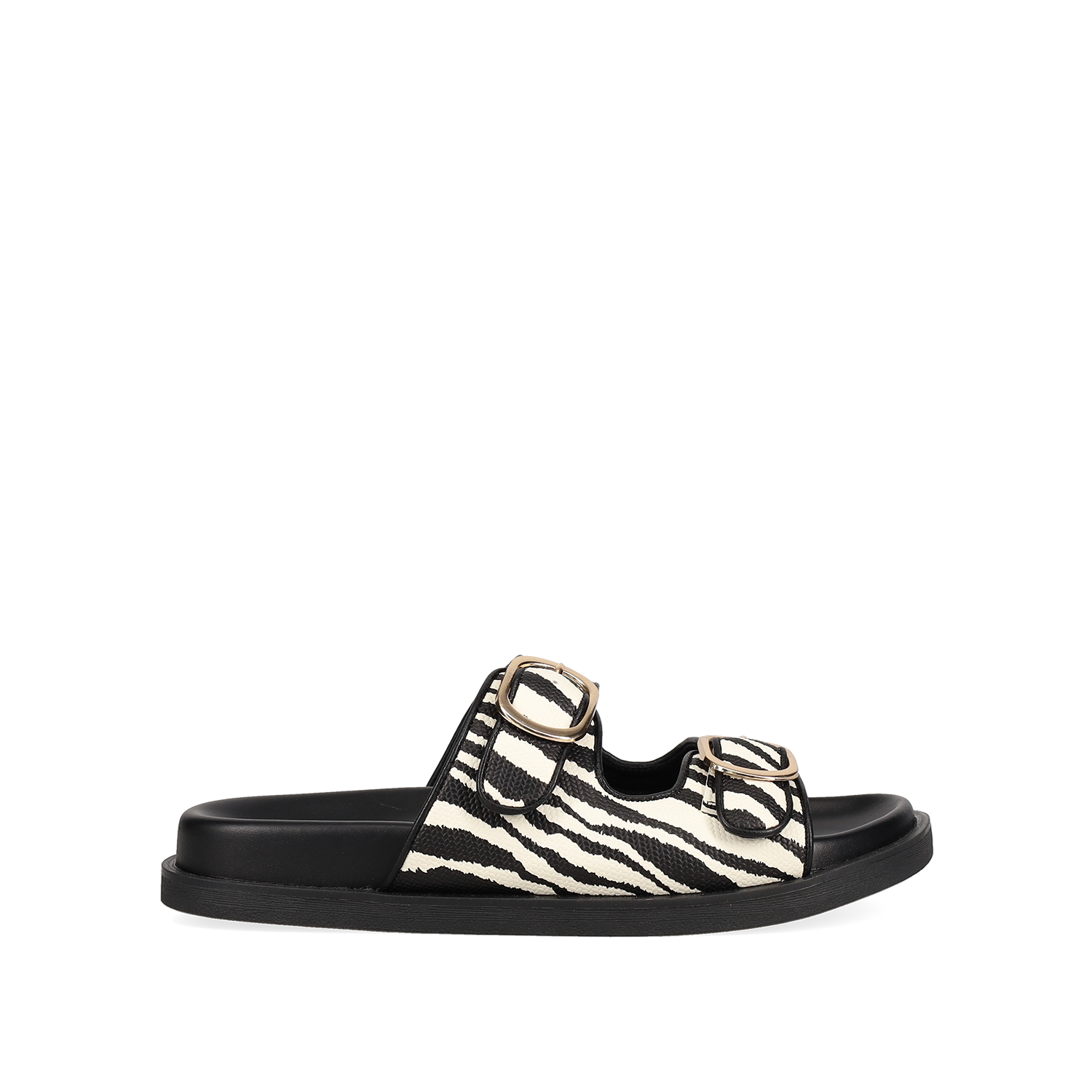 MIGATO Ασπρόμαυρο footbed σανδάλι