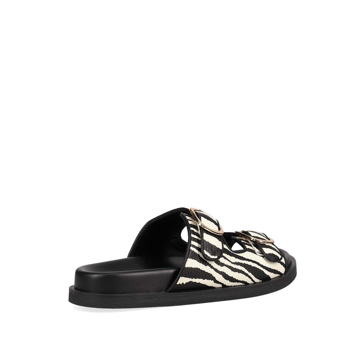  Ασπρόμαυρο footbed σανδάλι - 3