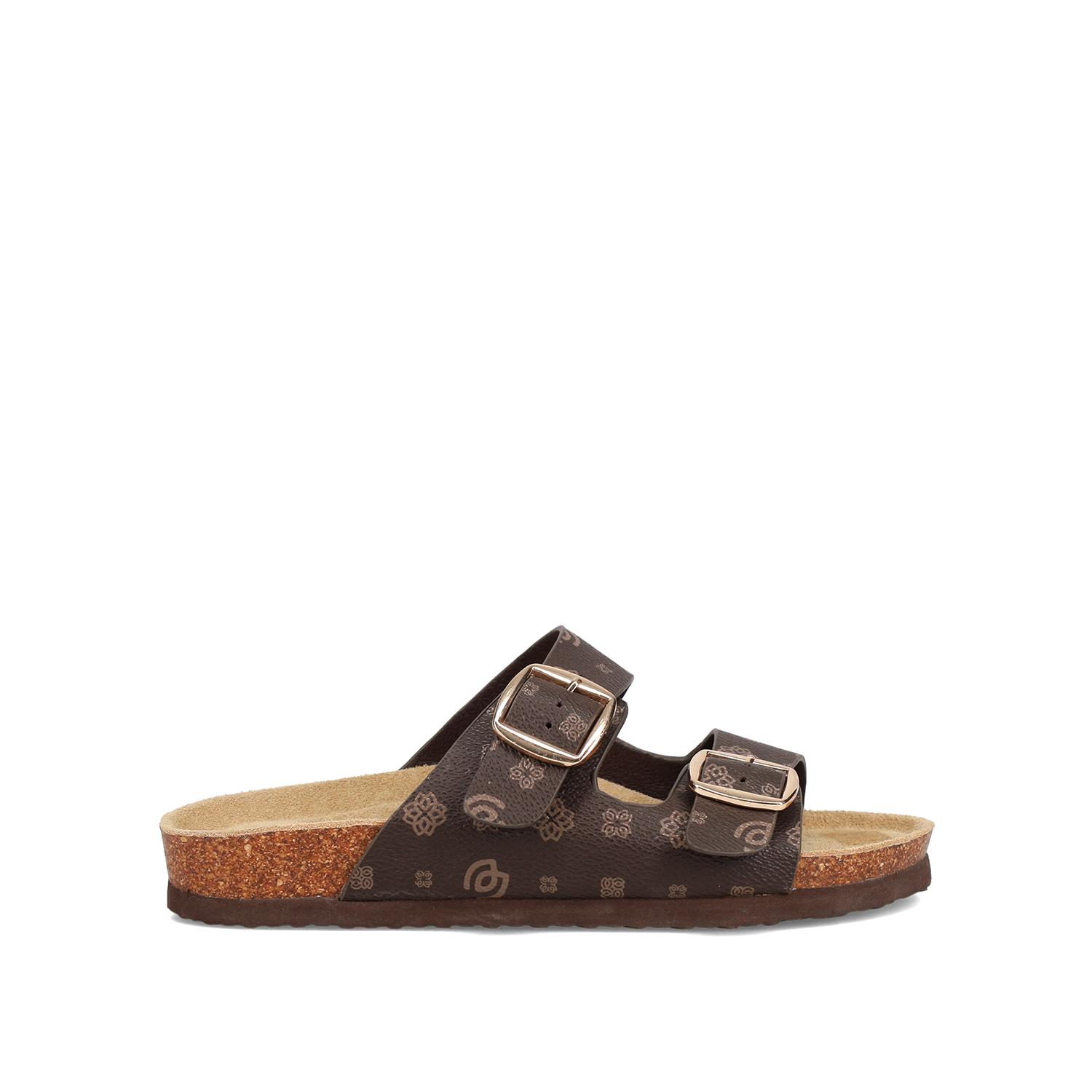 Καφέ footbed σανδάλι