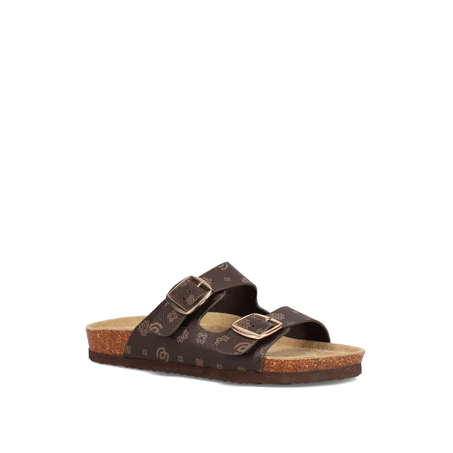  Καφέ footbed σανδάλι - 2