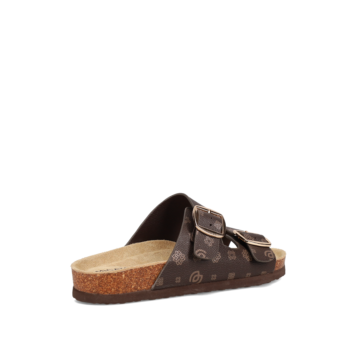  Καφέ footbed σανδάλι - 3