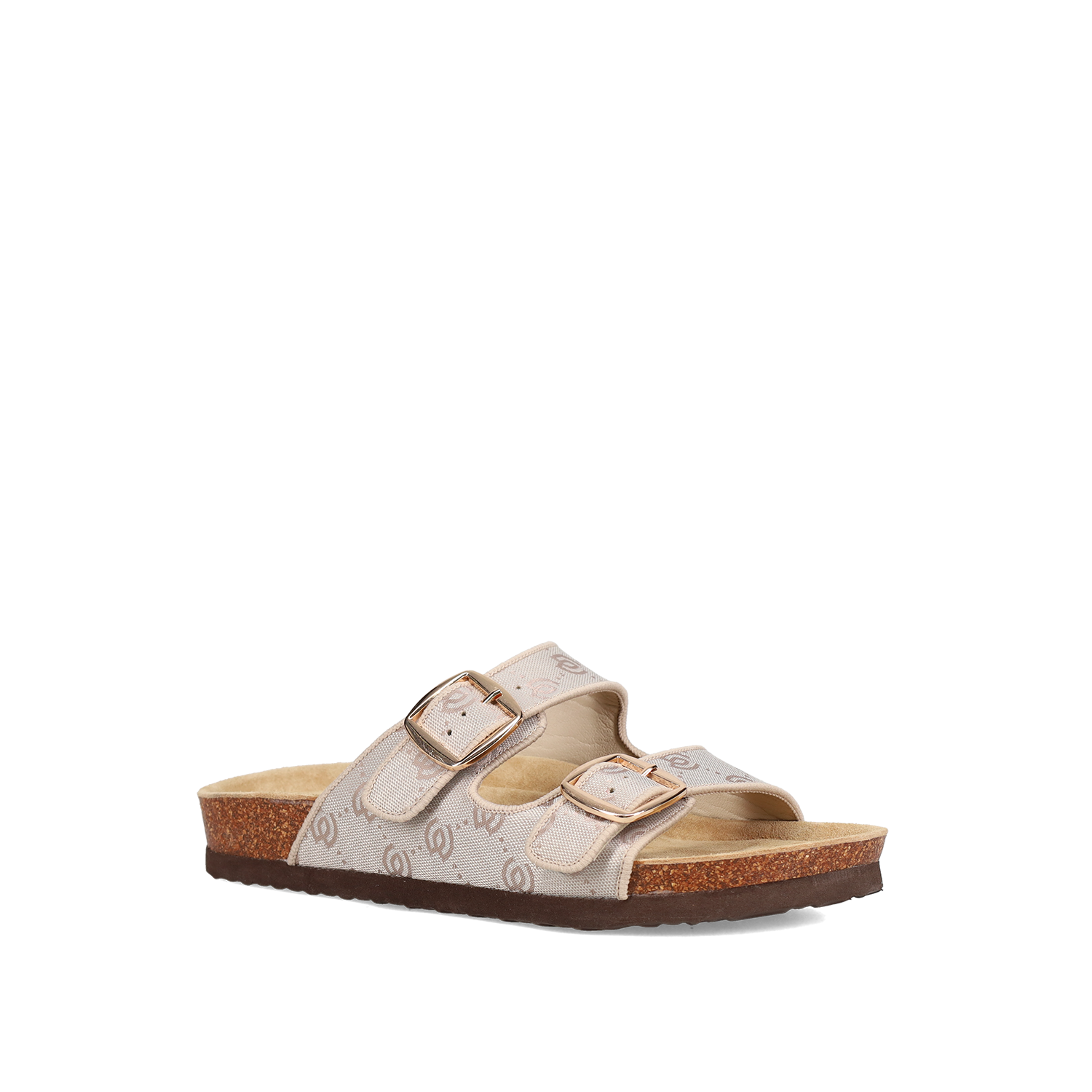 Μπεζ footbed σανδάλι