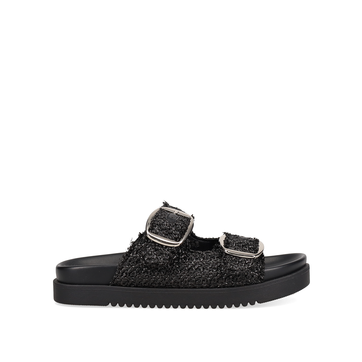 Μαύρο footbed σανδάλι