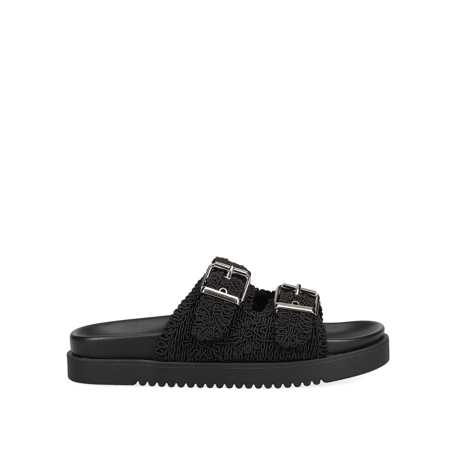 Μαύρο footbed σανδάλι