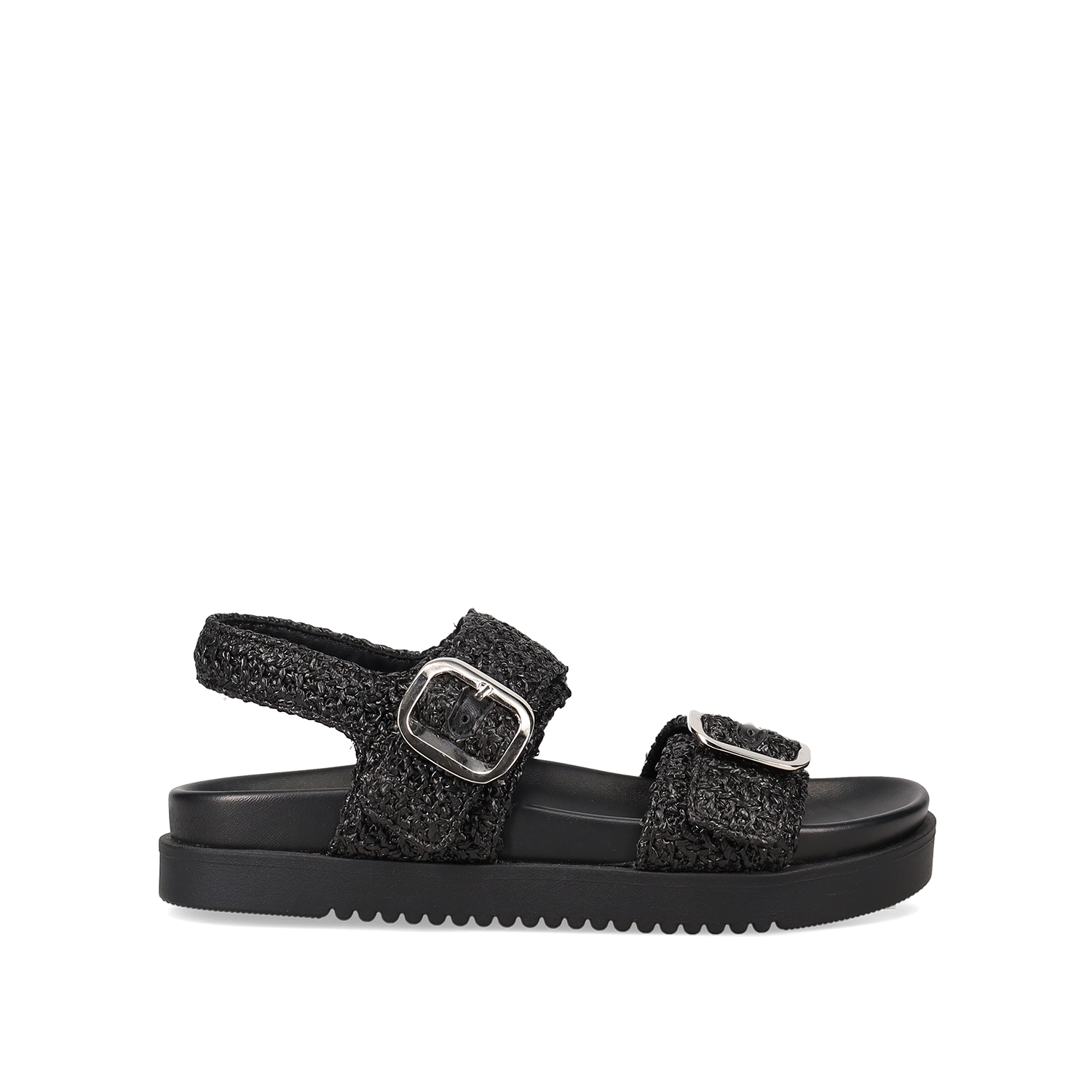 Μαύρο footbed σανδάλι