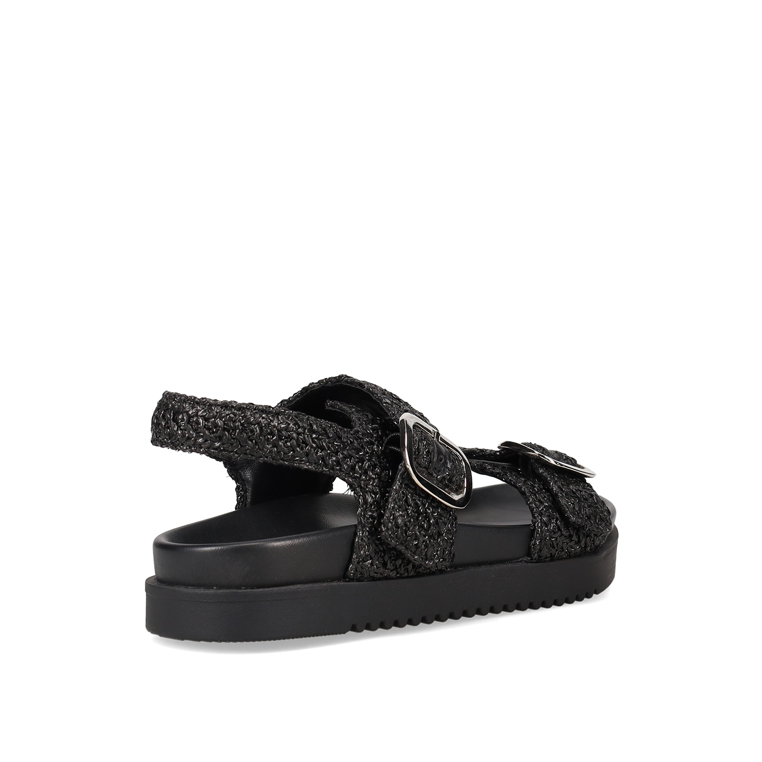  Μαύρο footbed σανδάλι - 3