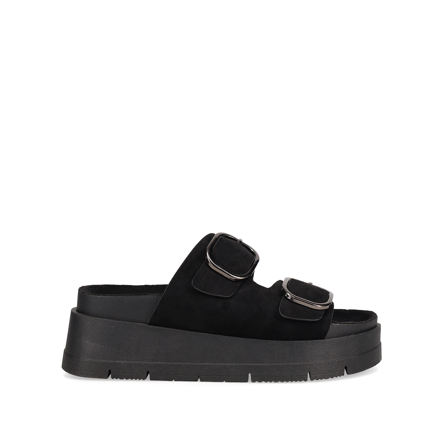 Μαύρο footbed σανδάλι