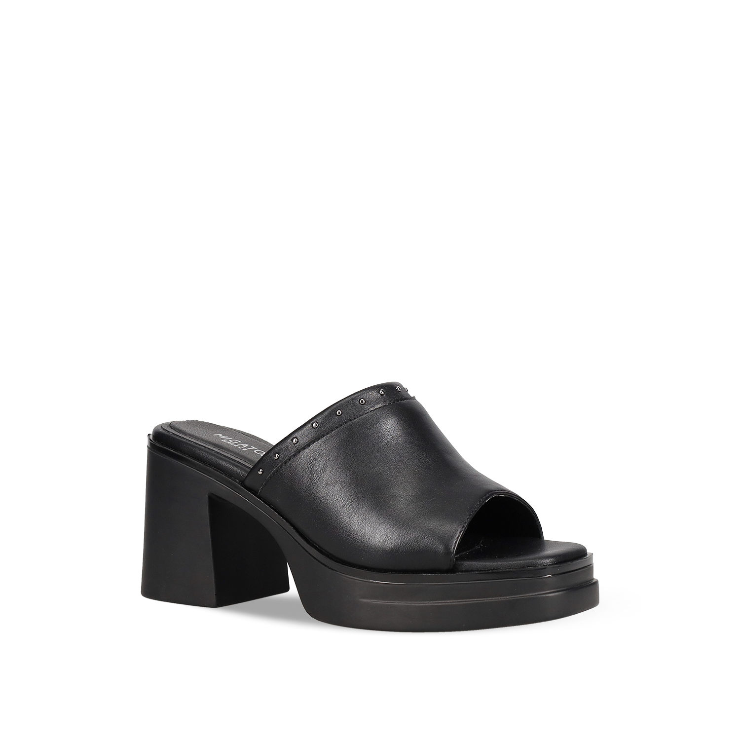 Μαύρο mule πέδιλο φωτογραφία