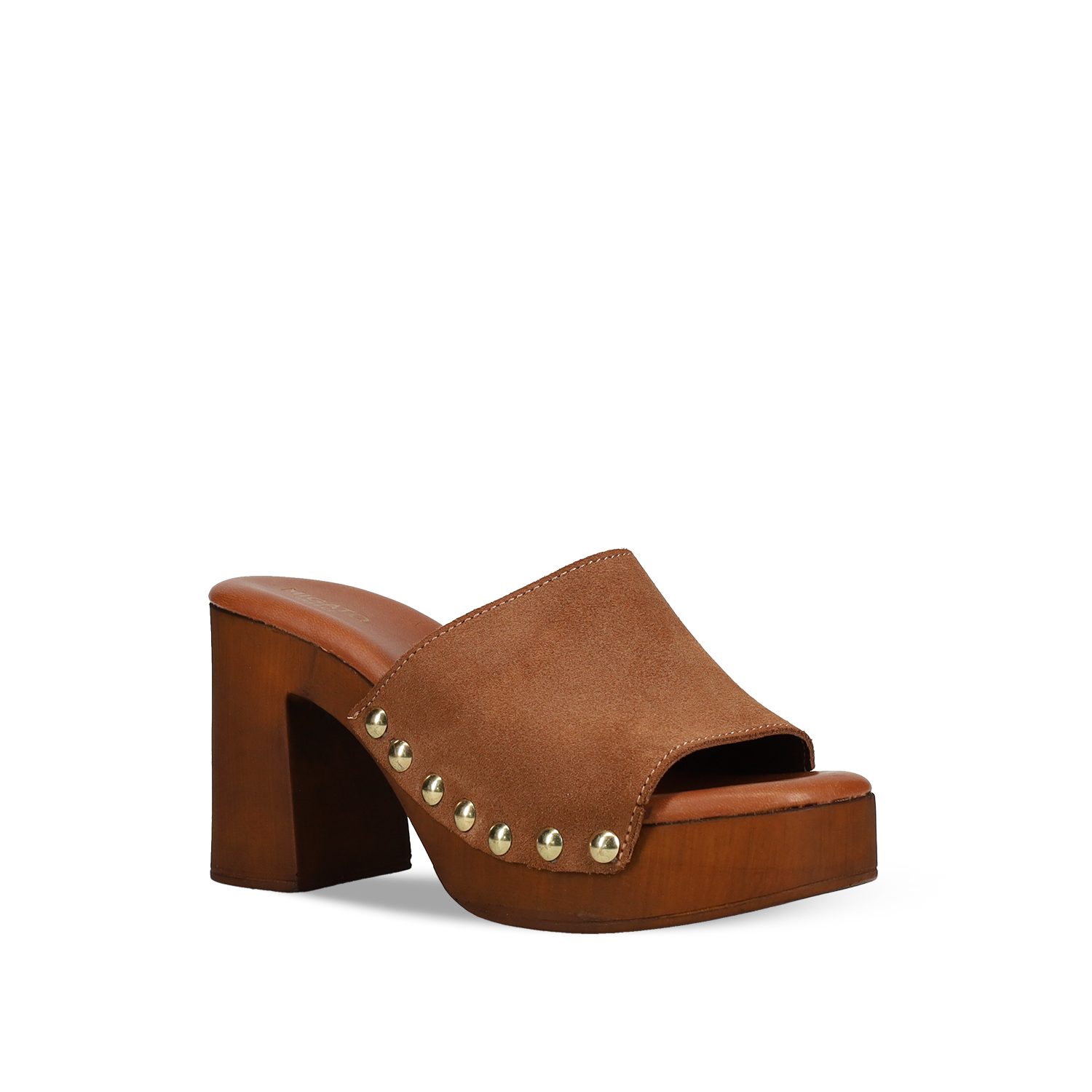 Ταμπά δερμάτινο mule τσόκαρο