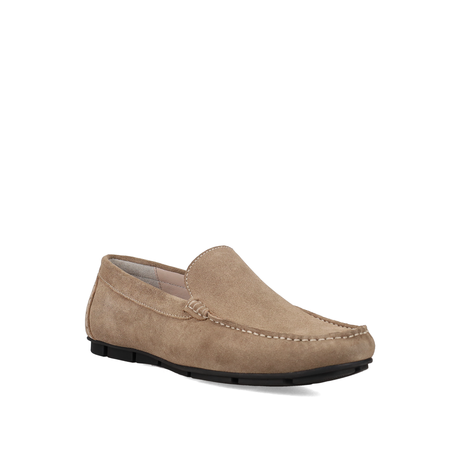 Taupe δερμάτινο ανδρικό loafer φωτογραφία