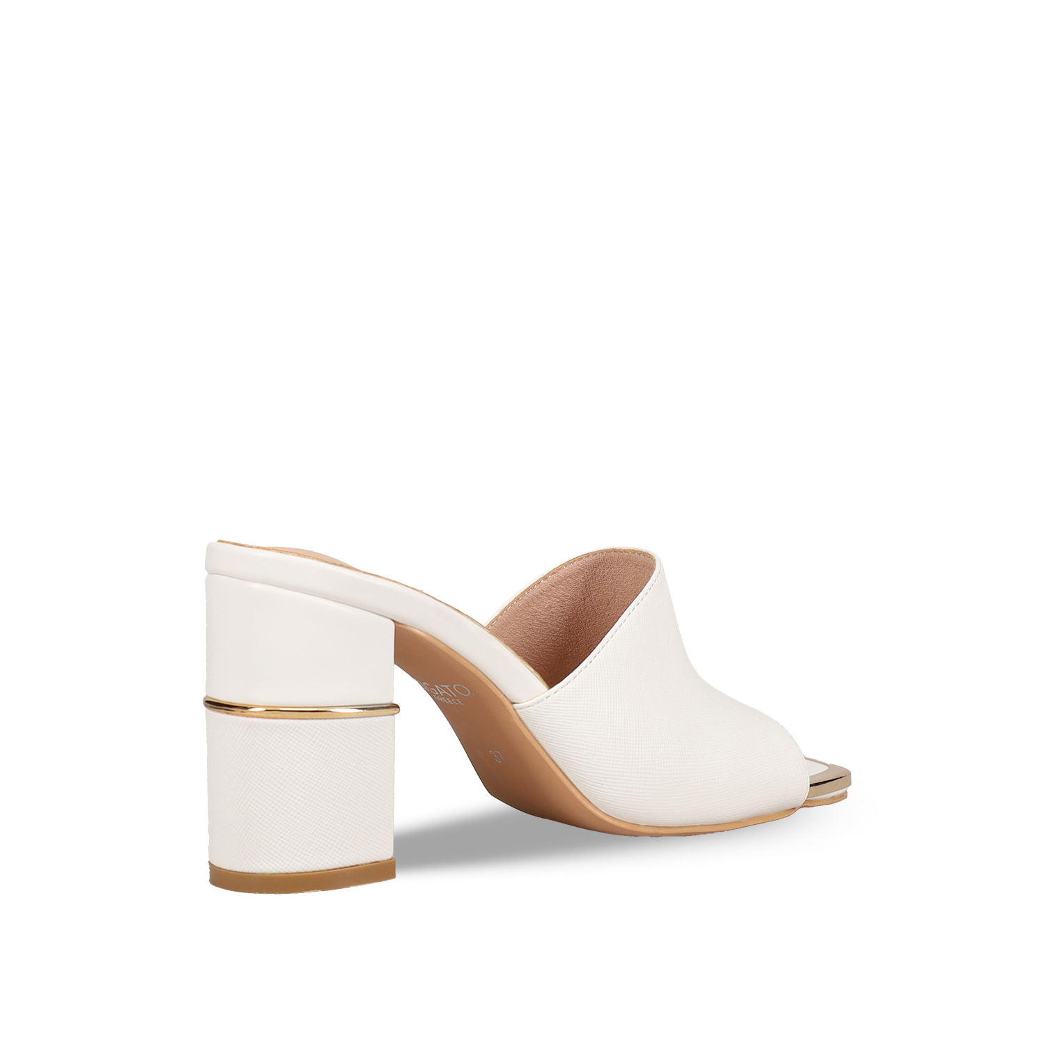 Λευκό mule πέδιλο φωτογραφία