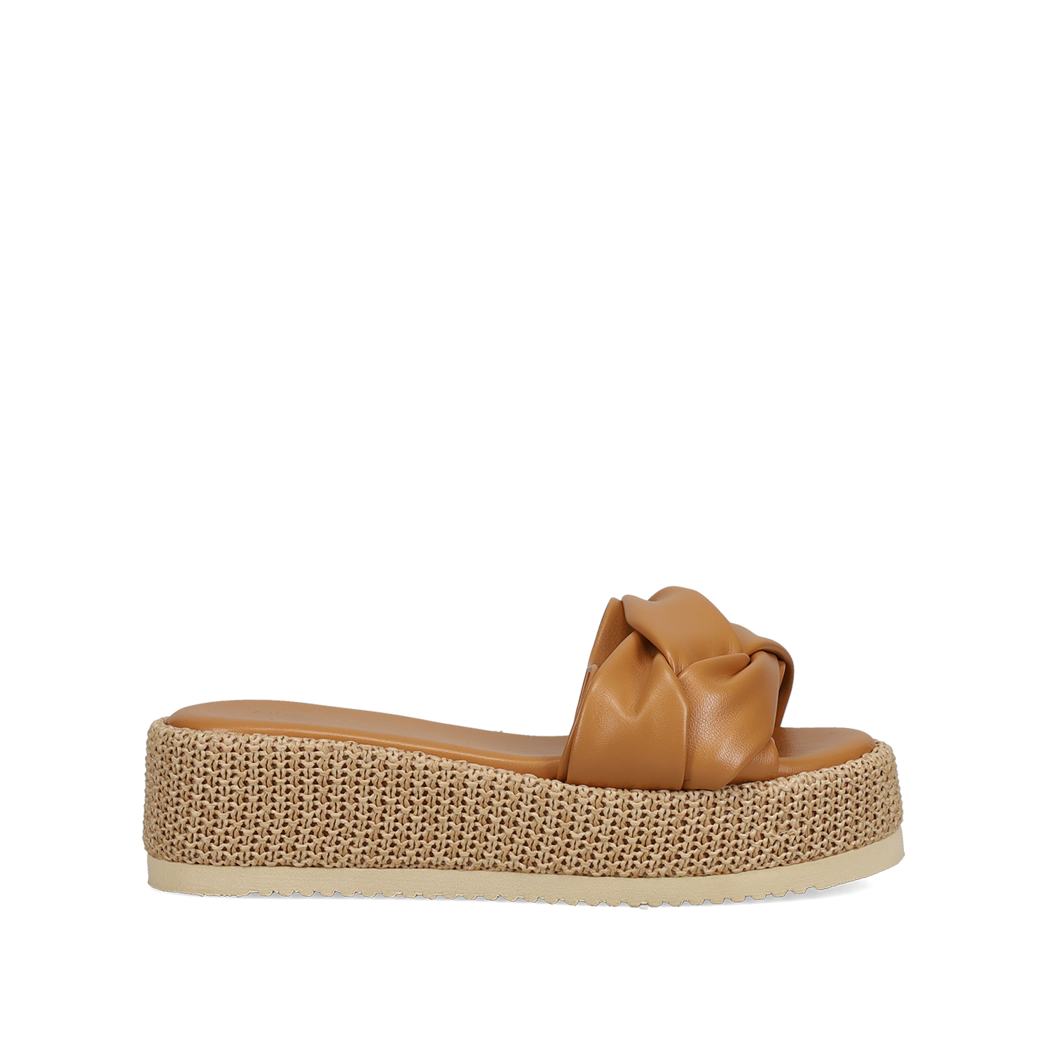 Καμηλό flatform σανδάλι