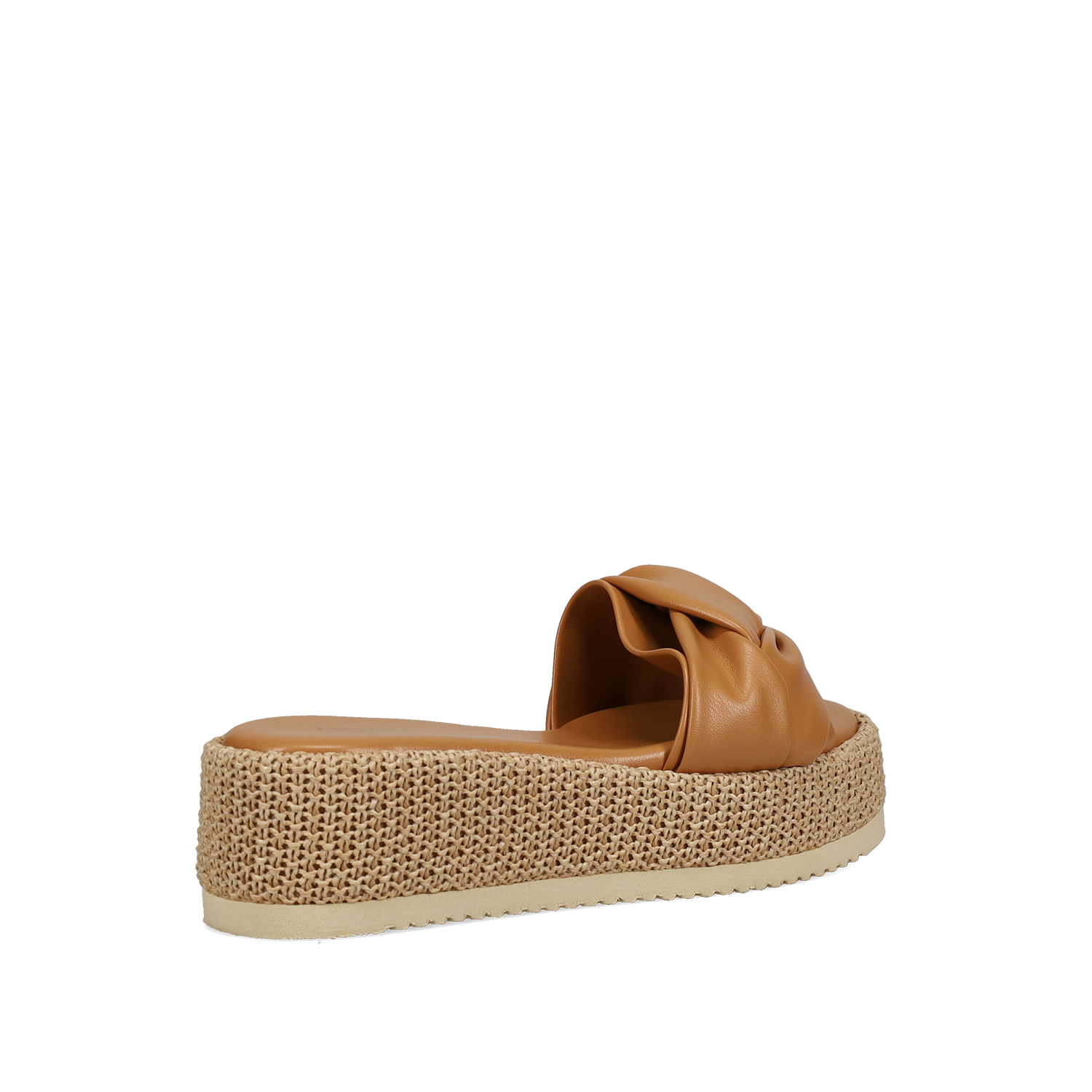  Καμηλό flatform σανδάλι - 3