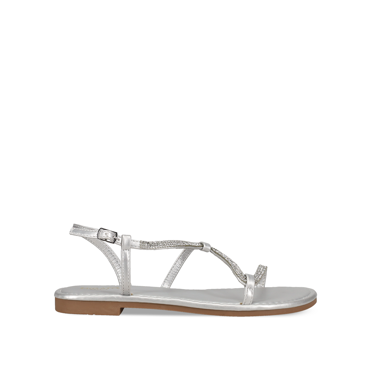 Ασημί σανδάλι