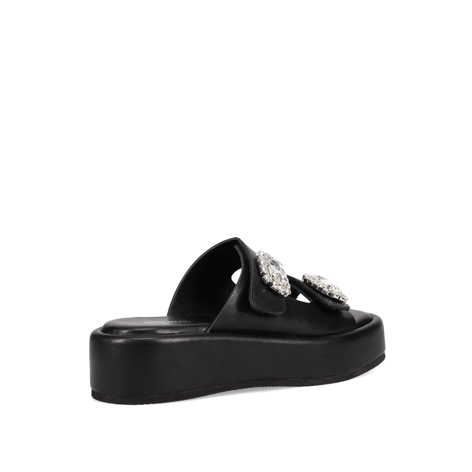 Μαύρο flatform σανδάλι φωτογραφία