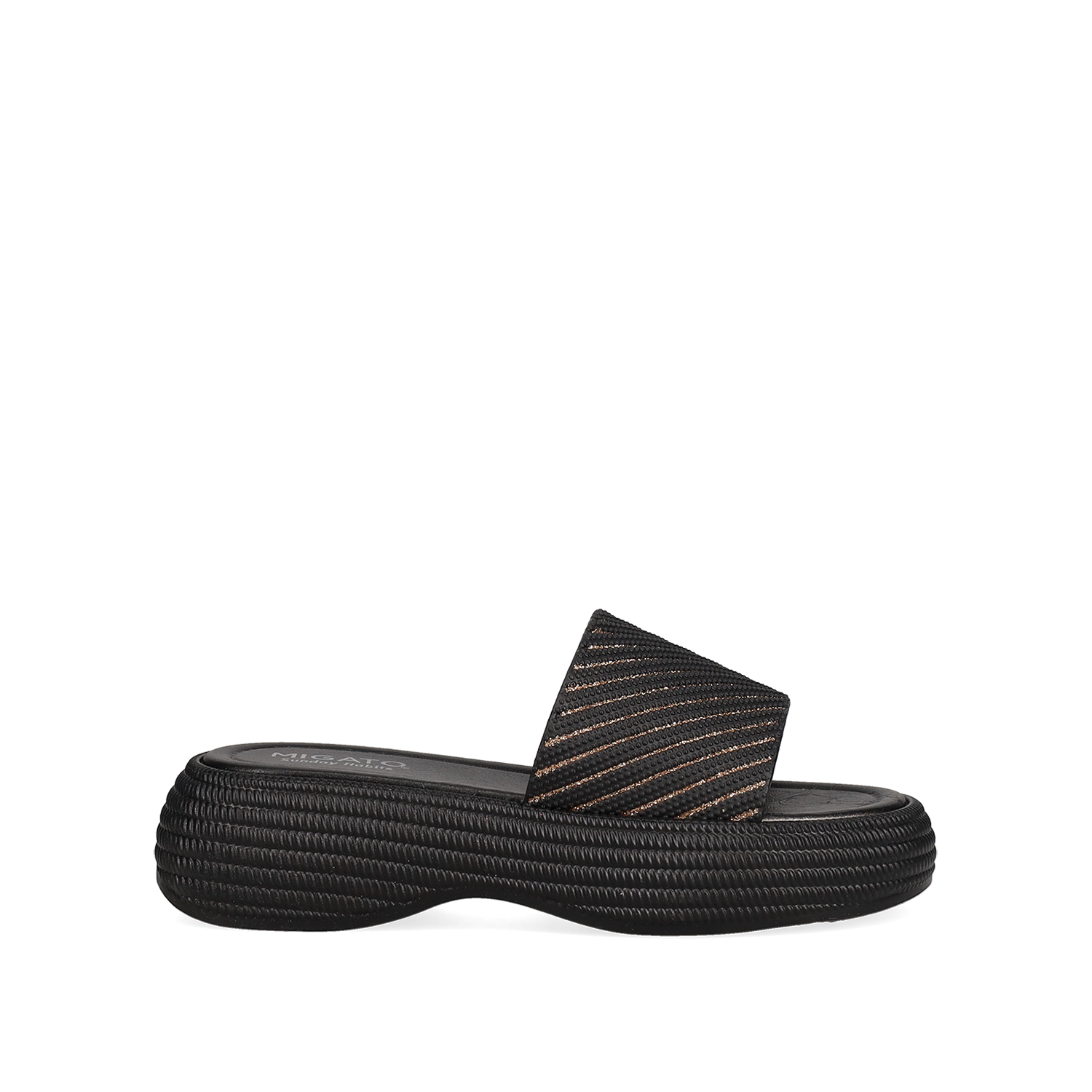 Μαύρο flatform σανδάλι